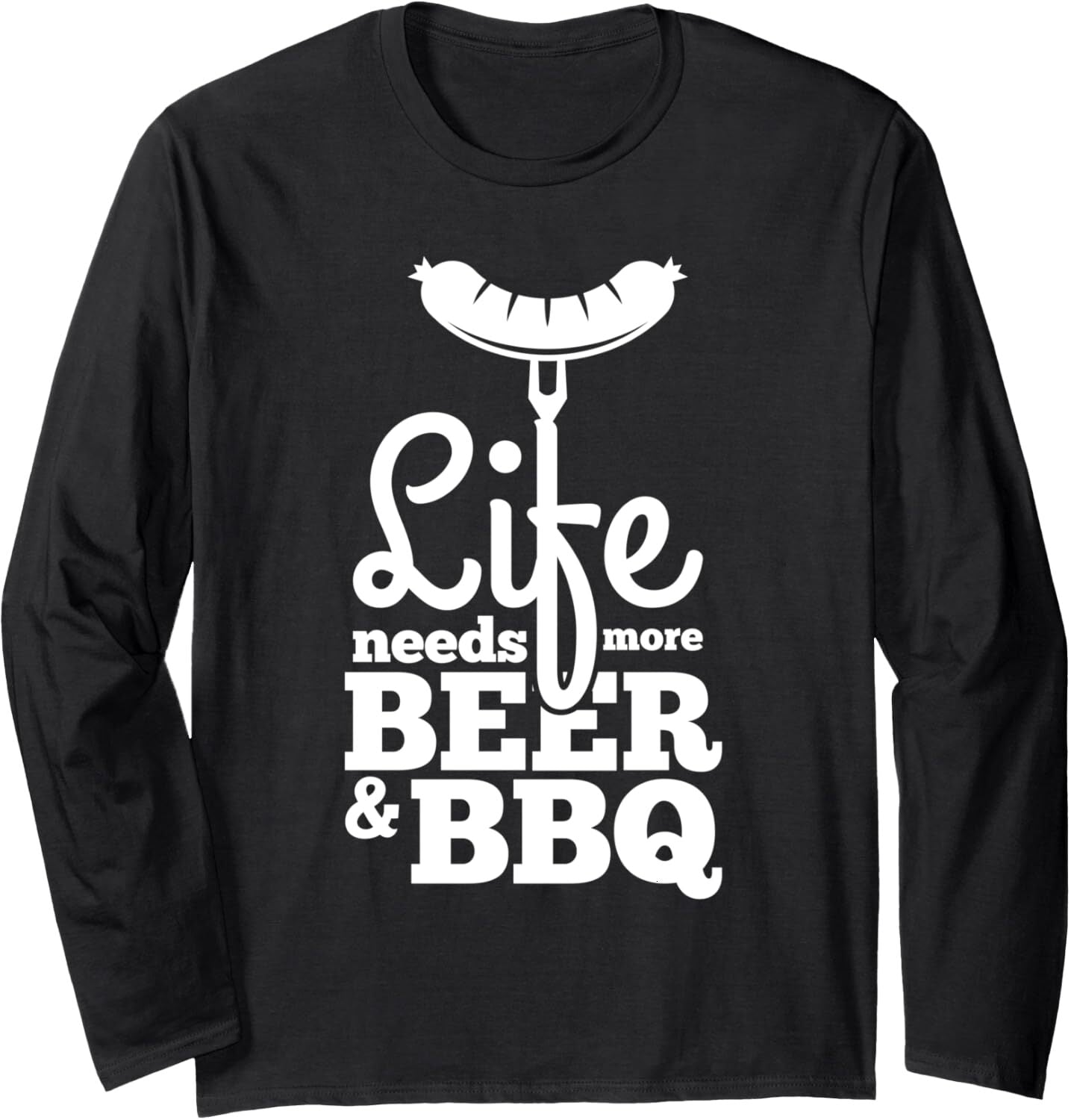 Long Sleeve Shirts for Men sweatshirt Barbeque Beer BBQ lifestyle Fun Barbecue Gift Long Sleeve Tee Streetwear Casual tops clothes trend