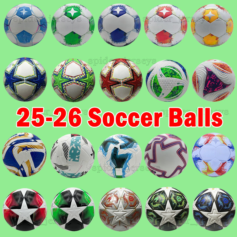 25 26 Club League, big and small 4 5 matches, German and Spanish leagues, top five-pointed star PU football, boat ball, airless football equipment