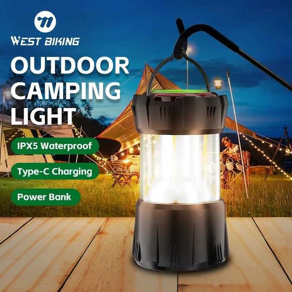 Western style bicycle outdoor portable cam light retro pendant light tent light C-type charging pendant light M241121