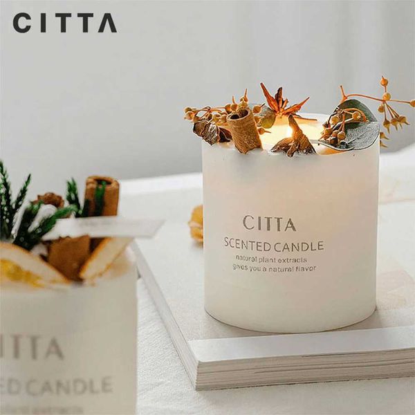 CITTA floral scented candles aromatherapy candles gift box 40 hour burning time used for families weddings parties birthdays CL240907