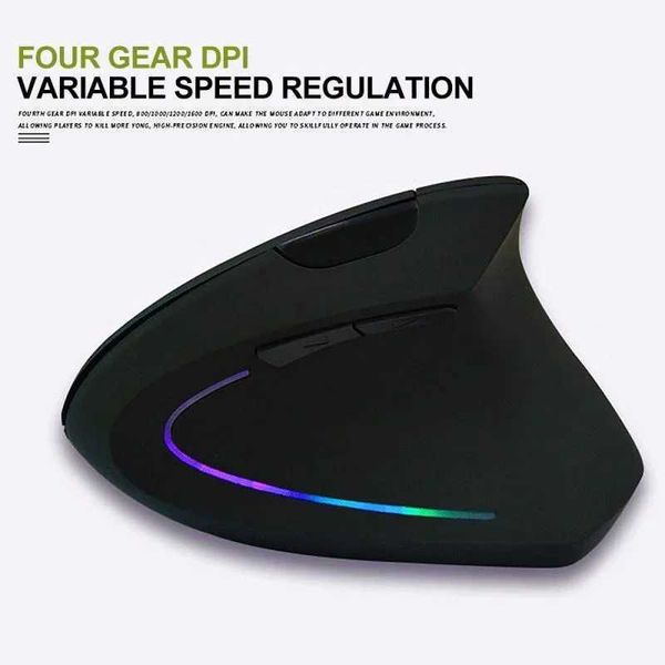 Mice JSY-5 2.4G USB Dual Side Scroll Wheel Mouse For Gamer Computer Laptop Rechargeable Gaming Mouse 1200DPI Ergonomic Vertical Mouse H24112