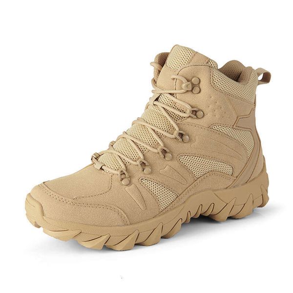 Táticas Botas de treinamento de combate masculino ao ar livre acampando anti-desgaste Rapid Response Hyking Shoes de pesca caçadores de têni