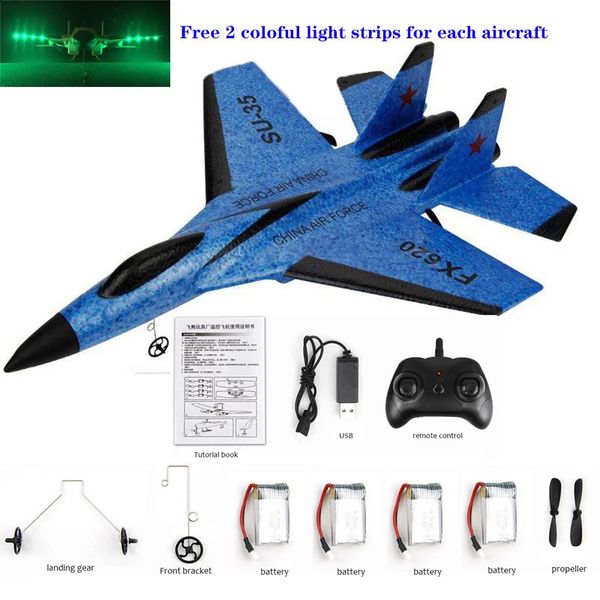 RC Plane Remote Glider Wingspan SU35 Radio Control Drones Airplanes RTF UAV Xmas Children Gift Assembled Flying Model Toys 241119