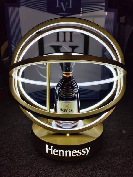 Hennessy Bottle Presenter LED Lighted Champagne Wine Box Cage Vodka Tequila Glorifier VIP Whiskey Bottles Service Sign for nightclub bar lou