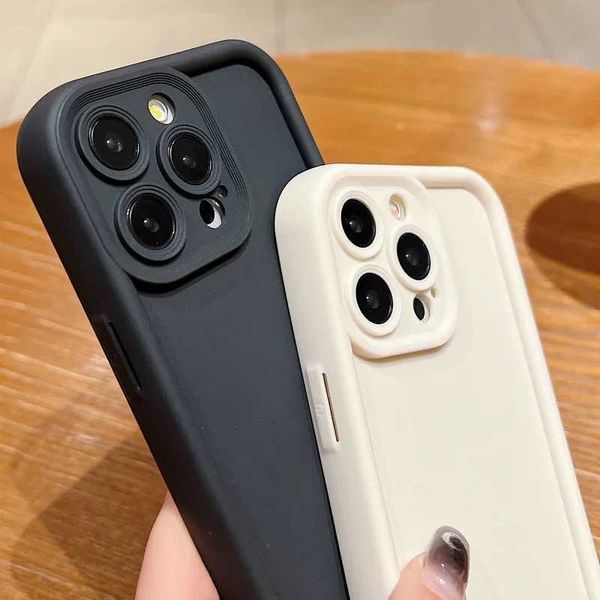 Cellphone Case Candy Color Soft TPU Case for iPhone 16 14 15 Pro Plus 13 12 11 Pro Max 8 XR X XS SE Shockproof Silicone Phone Cover Fundas G