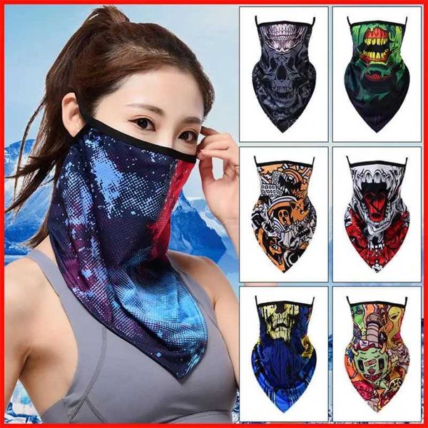 Seamless Bandana Balaclava Buffs Neck Warmer UV Protection Cycling Motorcycle Scarf Windproof Sun Protection Fishing Face MaskXJ241122