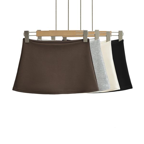 Black Mini Skirts For Woman 2024 Summer Clothes Cute Pencil Skirt Korean Knit Y2k Bottoms Micro Kawaii 250207