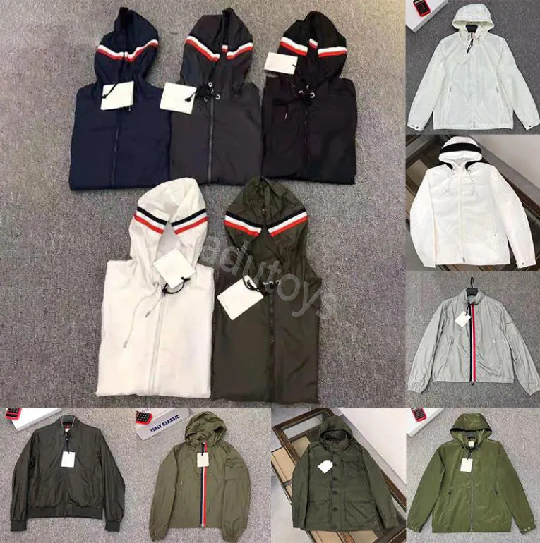 men&#039;s NFC jackets bomber Designer Outerwear windshield luxury hooded embroidered badge jacket Interchange Jacket outerwear street Spring Autumn