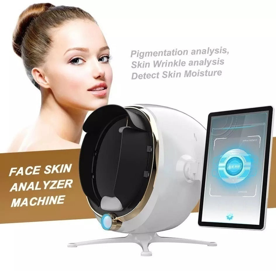 3D Skin Analyzer, Analizador De Piel, Portable Face Visia Skin Analysis Machine, Magic Mirror Skin Scanner for Comprehensive Facial Analysis and Car