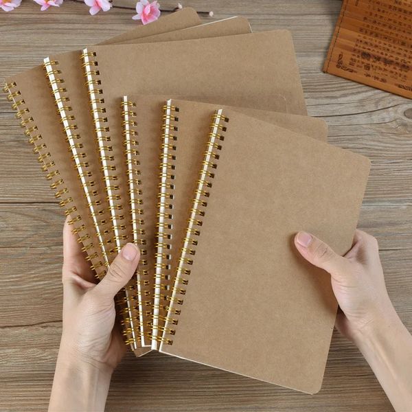 A4A5A6 Coil Notebook Lined Dots Blank Grid Paper Journal Book For School Office Supplies Stationery 250208