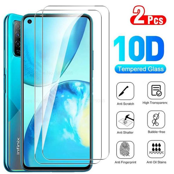 Cell Phone Screen Protectors 2PCS For Infinix Note 8 Phone Tempered Glass Protective ON For Infinix Note8 Note 7 Not 8 7 Safety Screen Prote