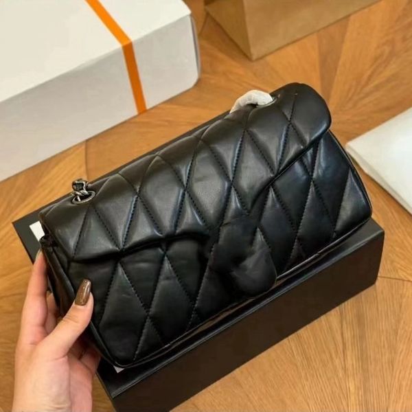 2024 shoulder bag crossbody bags Envelope bag flap chain purse designer wallet for Womens Bags Black Genuine Leather hand bag high quality b