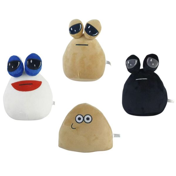 22cm New Pou Plus My Pet Alien Plush Dolls Surrounding Dumb Soft Toys snail 4pcs Wholesale