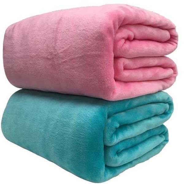 Soft Warm Coral Fleece Blanket Winter Sheet Bedspread Sofa Plaid Throw 220Gsm 6 Size Light Thin Mechanical Wash Flannel Blankets Y240730