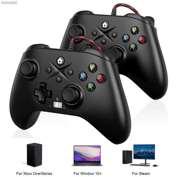 Game Controllers Joysticks Wired Controller For Xbox One-Series X-S Win10 Gamepad 3.5mm Jack Vibration PC control lever Console Joystick L24