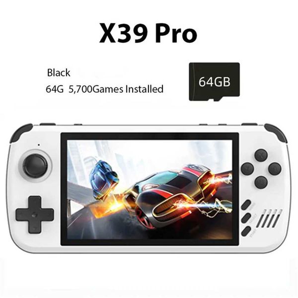 4colors POWKIDDY X39 Pro Handheld Game Console 4.5 Inch Ips Sn Retro Game port Wired Controllers Childrens giftsXJ250211