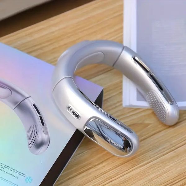 1pc USB Refrigeration Leafless Neck Hanging Fan, Air Conditioning Fan, Portable Small Air Conditioner Cooling Device