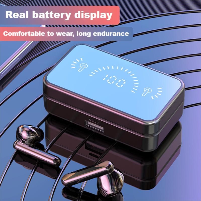 TWS Bluetooth headset In-ear Wireless Earphone Fingerprint control S20 Built-in Microphone LED display High quality Headphone Sport Earphone Music h