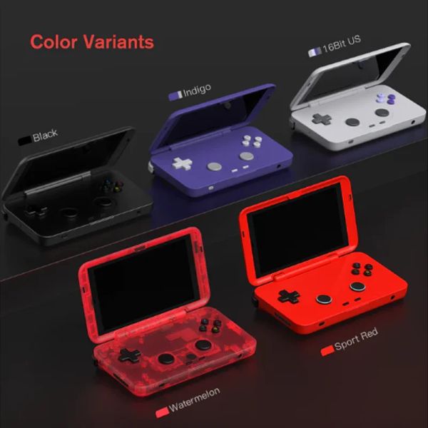 Retroid Pocket Flip Handheld Game Console 4.7Inch Touch Screen 4G+128G Wifi Android 11 Video Games Player T618 Retro Console Box