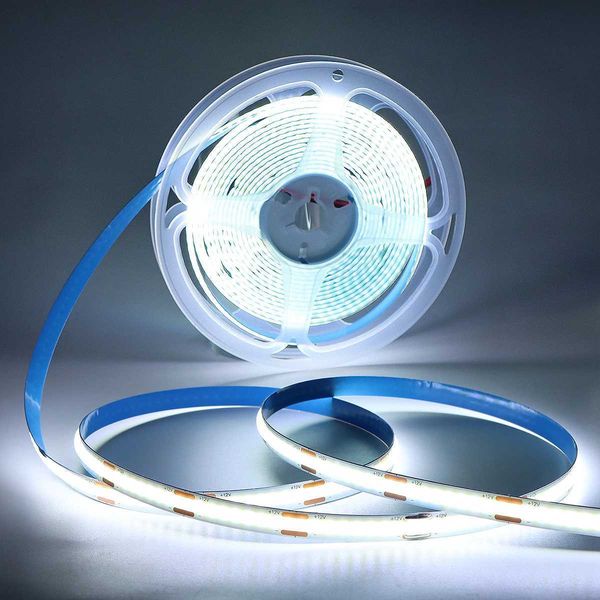 24V Super Thin Flexible COB Led Strip Light Makeup Mirror Light Dressing Table Light FCOB Lamp Tape DIY Kitchen Wall Decoration CL240815