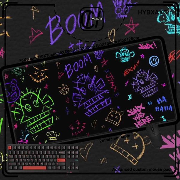 JINX VI Mouse Pad Keyboard Mouse Pad 400 * 900mm Anime Mystery Pad Game Accessories Game Console Carpet LOL Large Desktop Pad O250118