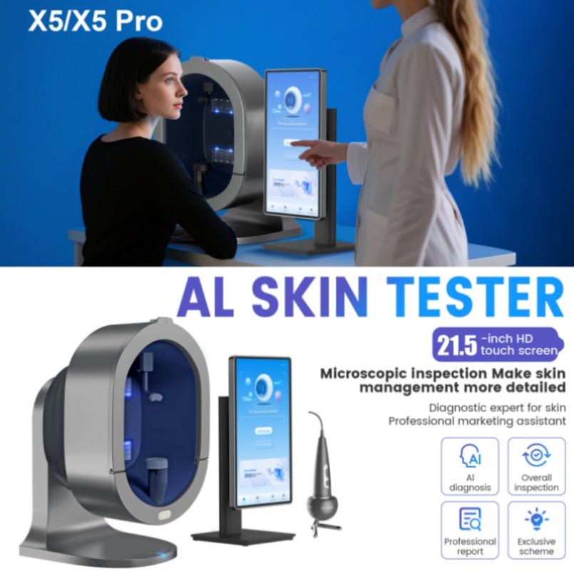 Professional 3D Skin Analyzer Facial X5 Pro Camera Scanner UV Skin and Hair Analysis Measuring Machine Digital Facial Scanner