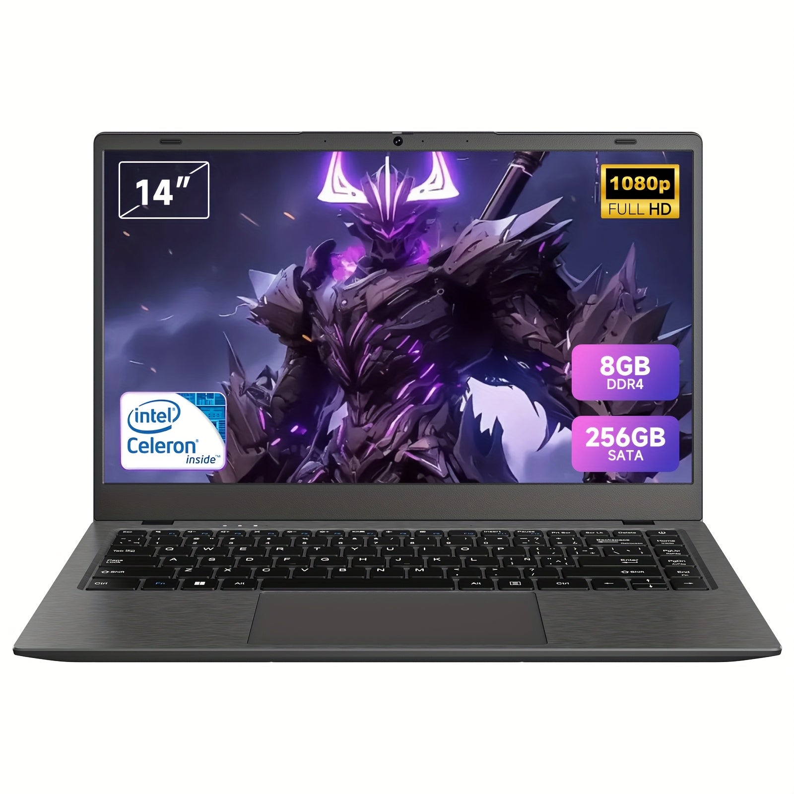 TEMU 14 Inch Ultra-thin Gaming Laptop, 256gb Ssd 8gb Memory, Celeron N4020 Processor (up To 2.8ghz), Fhd Ips Display Screen, Ultra-thin Design, Rj45