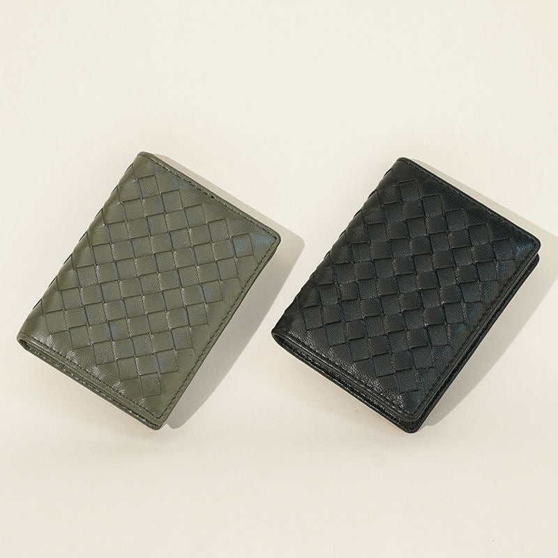 Free Shipping Designer Bag 2025 New Card Holder Women Business Card Case Men Small Exquisite High-end Card Sleeve Portable Business Woven Card Holde
