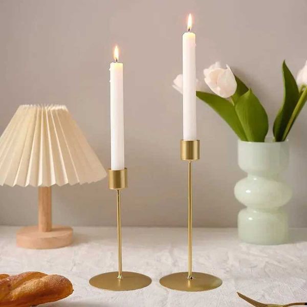 Candle Holders 1pcs Candlestick Crafts Simple Nordic Desk Candle Ornament Candle Holder for Dining Room Thanksgiving Wedding Festivals Gift