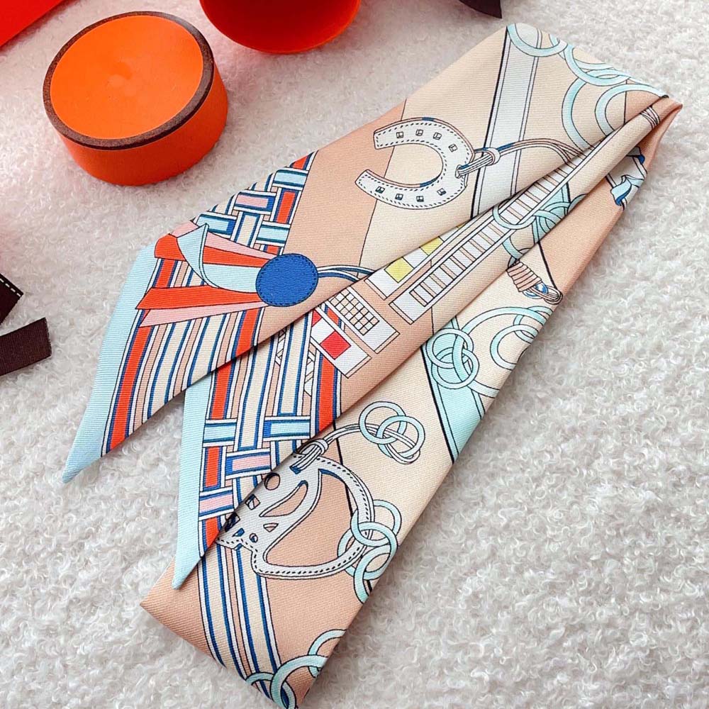 Designer Headband Luxury Brand Women&#039;s Scarf High Quality Alphabetic handbag scarfs Silk scarves Size 5cm*86cm