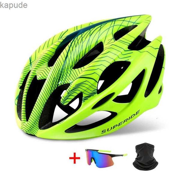 Cycling Helmets SUPERIDE Outdoor Road Bike Mountain Bike Helmet with Rearlight Ultralight DH MTB Bicycle Helmet Sports Riding Cycling Helmet