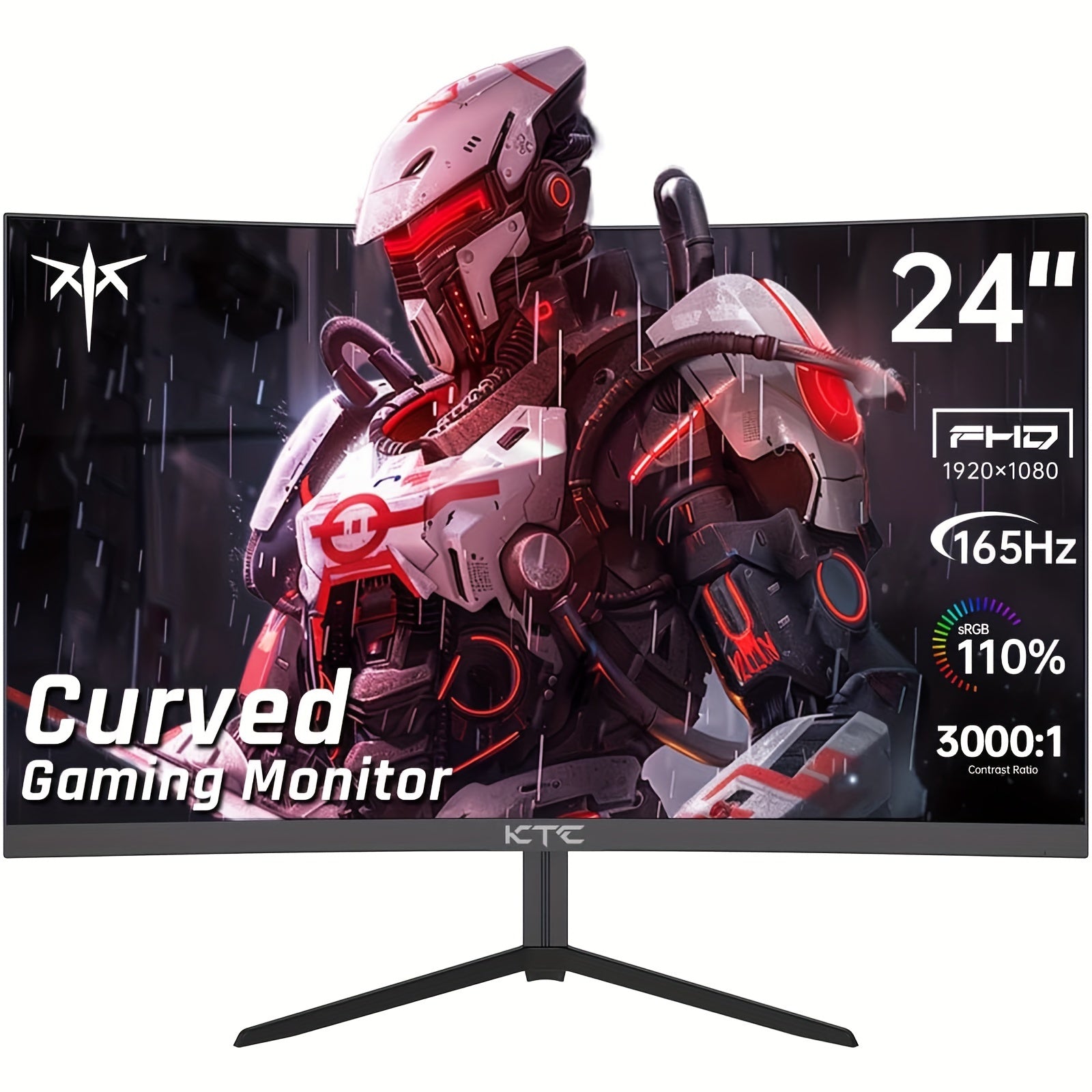 TEMU 24 Inch Monitor, 165hz Fhd 1080p Frameless Computer Monitor, - Support, 99% Srgb, 3000:1 Contrast, Hdtv, Displayport, Wall Mountable-tilt