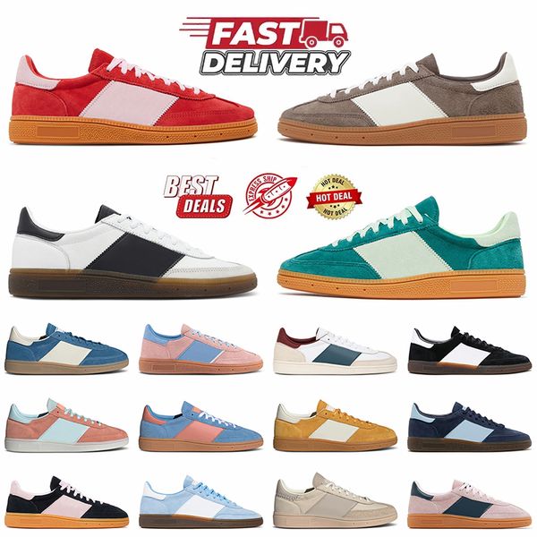 Wholesale Womens Mens Handball speziale Designer Casual Shoes Athletic Sporty & Rich spezialsneakers Platform Flat Suede Clear Pink Arctic N
