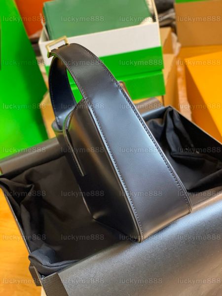 10A Mirror Quality Designers Small LE5A7 Hobo Bag 23cm Womens Real Leather Black Purse Luxury Lady Clutch Handbag Classic Shoulder Bag With