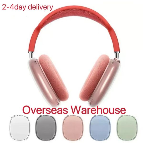 for Max Bluetooth Earbuds Headphone Accessories Transparent TPU Solid Silicone Waterproof Protective Case Airpod Maxs Headphones Headset Cov