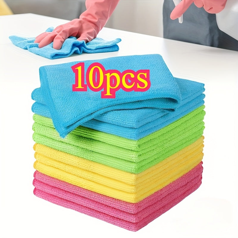 TEMU 10- 20- 40pcs Absorbent Ultra- Cleaning Cloth, Household Cleaning Towel, Reusable Dishwashing Cloth, Car Wash Towel, Car Cleaning Supplies,