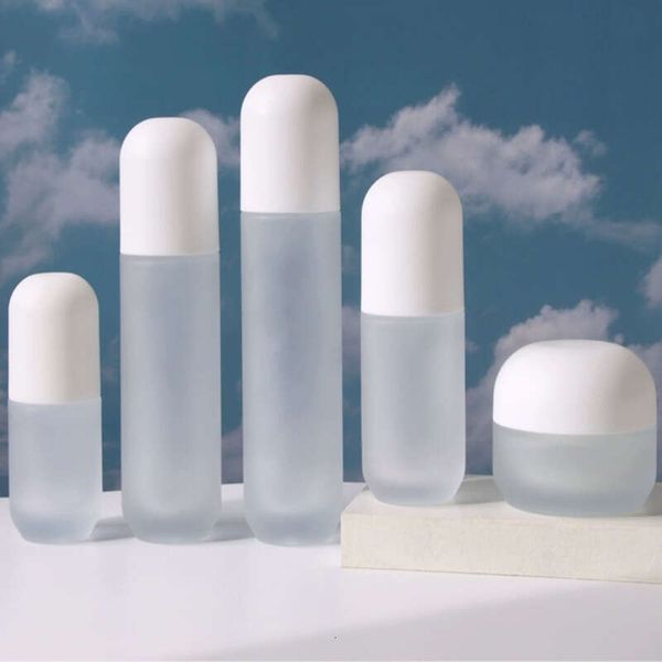 6Pcs-Pack 20-G Jar 30-120Ml Lotion Spray Bottle Glass Makeup Empty Container Eye Cream Emulsion Skincare Portable Travel