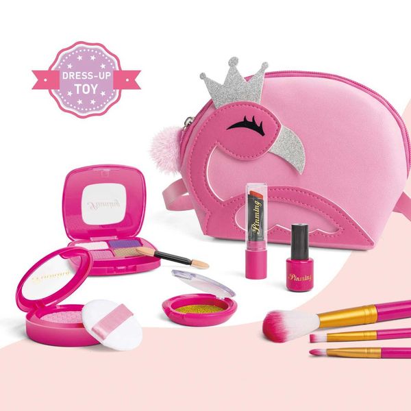 Childrens cosmetics play bag Princess makeup toy game set lipstick eye shadow safe non-toxic brush girl gift X241128