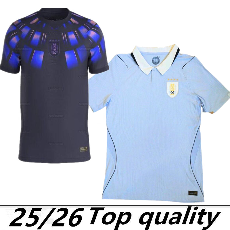 Fans Tops Tees 2026 Uruguay Soccer Jerseys Anniversary 26 27 NDE LA CRUZ GDE ARRASCAETA FVALVERDE LSUAREZ ECAVANI RBENTANCUR RARAUJO men kids kit ho