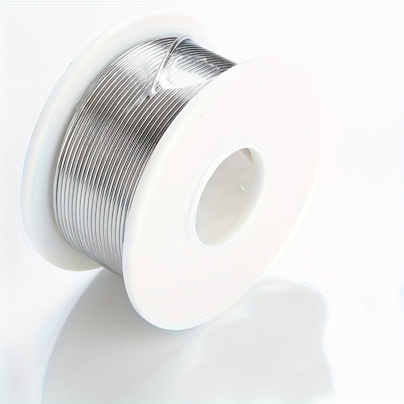 TEMU Premium Electrolytic Solder Wire 0.8mm & 1.0mm - High-purity Alloy 63-37, 10.8mm Diameter, 1.0mm Thick, Ideal Electronics & Diy Projects,