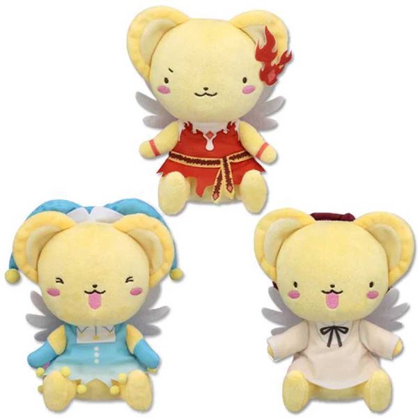 Plush Dolls New Cute Japanese Anime Kakaputo Cherry Blossom Kero Chan Cerberus Cherry Blossom Dress Mini Plush Filling Doll Toy Childrens Gi