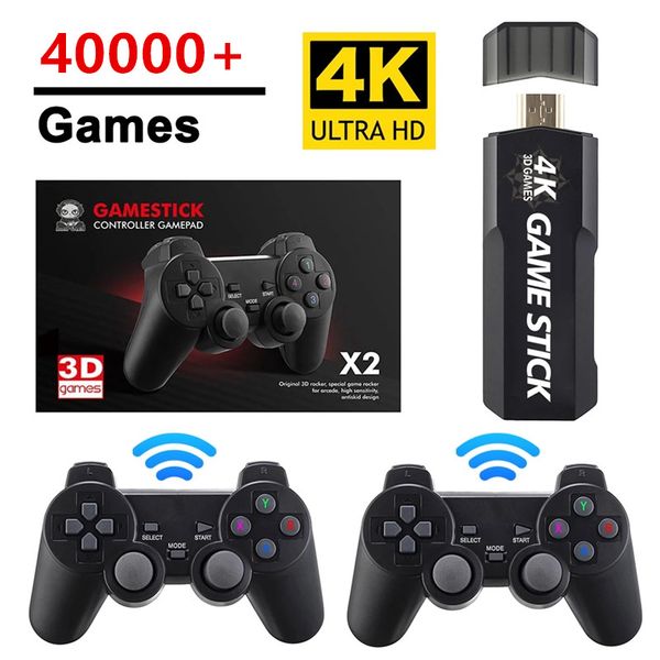 M9 Portable Video Game Console GD10 Wireless Double Controller 4K HD TV Retro Games 50 Emulators 128G 40000 Games 64GB 30000 Games 32G 15000