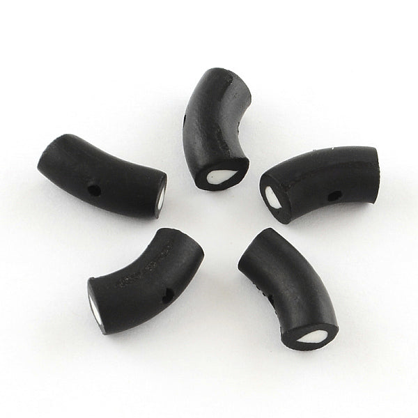 Tube Handmade Polymer Clay Beads