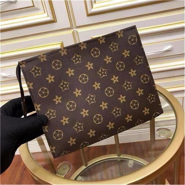 Wallets Fashion Bags Travel Toiletry Toilet Pouch Beauty Case Wash Bag Women Clutch Canvas Leather Waterproof Men Cosmetic Bags wallet