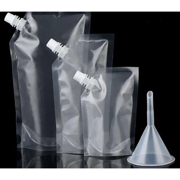 Plastic Drink Wholesale Wholesale Stand-Up Packaging Bag Spout Pouch For Beverage Liquid Juice Milk Coffee