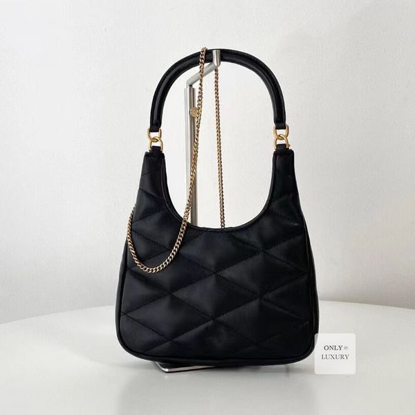 Designer top shoulder bag lambskin genuine leather handbag hobo chain strap lady women crossbody wallet purse high mirror quality