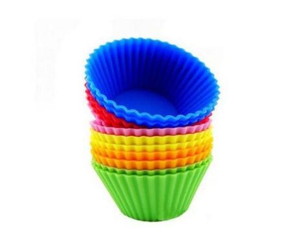 Silicone Muffin Cake Cupcake Cup Cake Mould Case Bakeware Maker Mold Tray Baking Jumbo LL