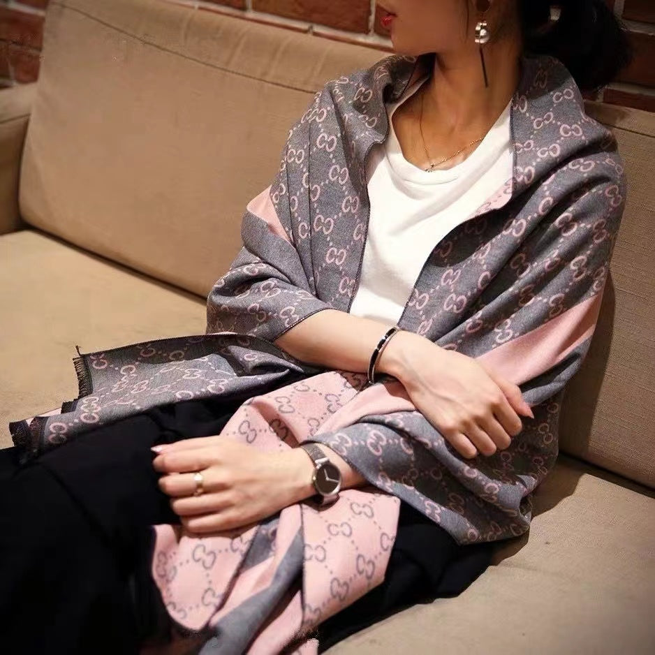 Designers Women cashmere scarf Shawl Fashion Classic scarves 2022 luxury scarfs muffler Letter pattern wool Landscape animal Print Pashminas Winter