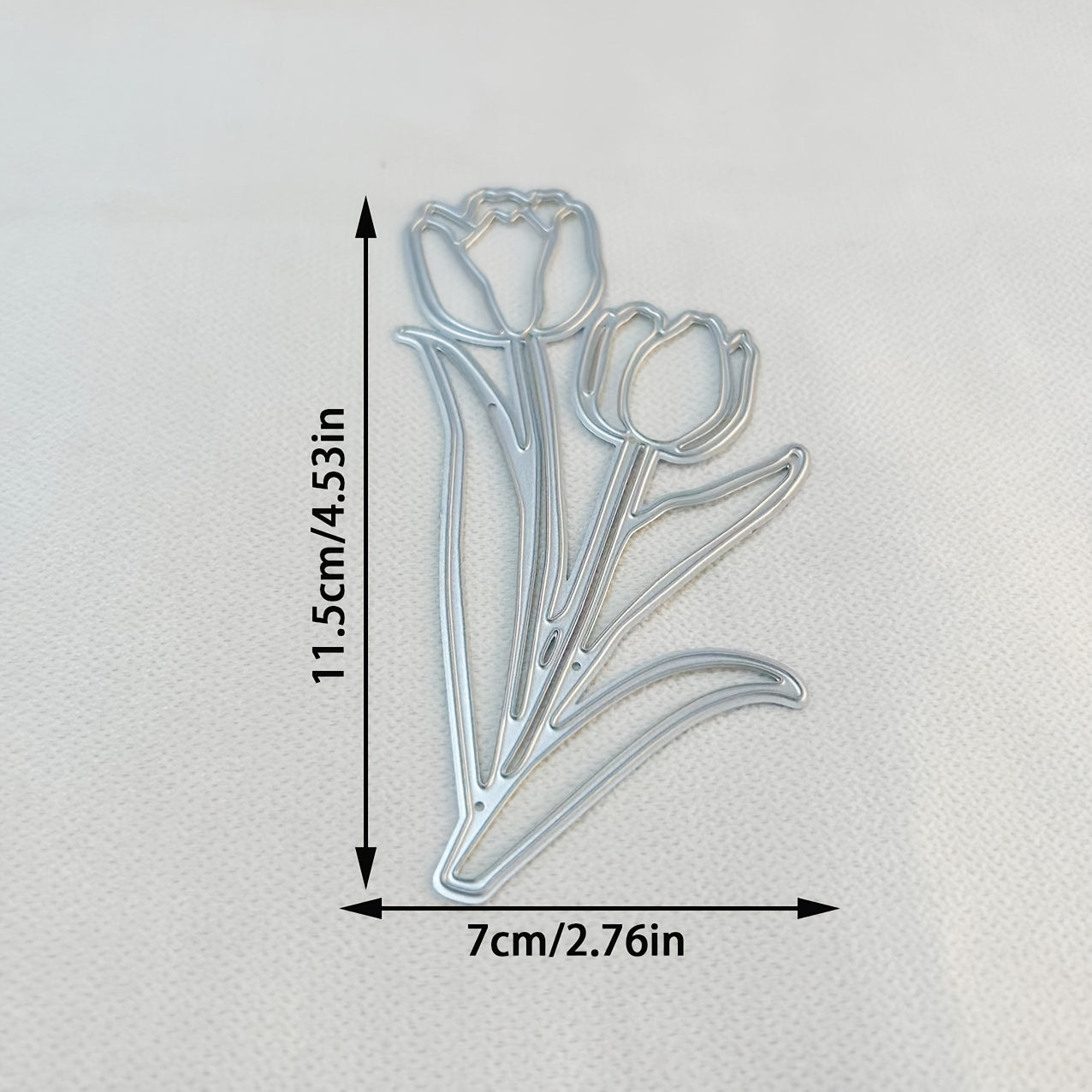 TEMU 1pc Flowers Metal Die Cut, Diy Scrapbooking Embossing Stencil, Handmade Greeting Card Making Metal Cutting Dies, Gift Card Making Tools