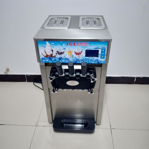 LINBOSS Commercial Kitchen CE yogurt soft ice cream machine sanck food equipment 1200w